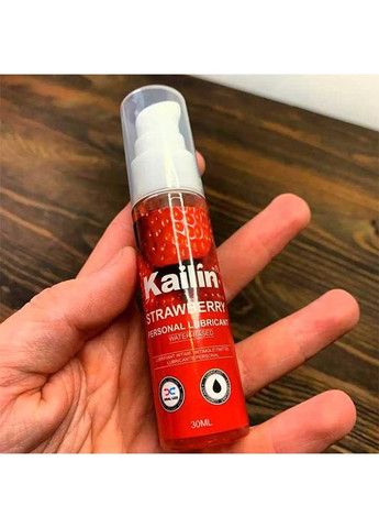 Съедобный лубрикант Kailin 30 мл Клубника — Интимная смазка - (372734264)