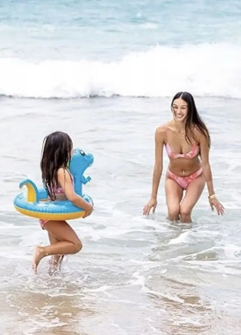 Дитячий надувний круг іграшка для купання в басейні на пляжі водоймі для дітей 3-6 років 81х58 см (477222-Prob) Динозаврик Unbranded (295575207)