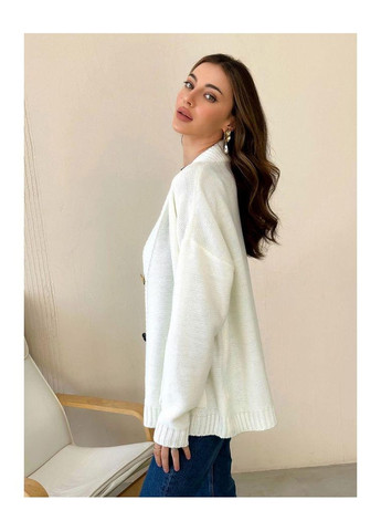 Молочный демисезонный кардиган Art Knit