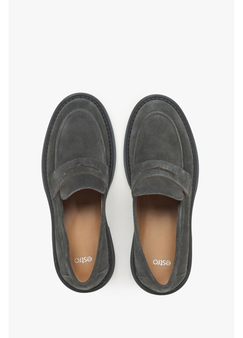 Estro Лоферы, цвет серый серый з, украина — демисезон (367089586)