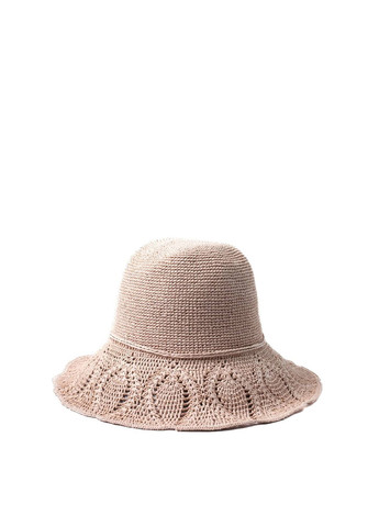 Шляпа со средними полями женская бумага розовая ИЛАНА LuckyLOOK 444-386 (292668955)