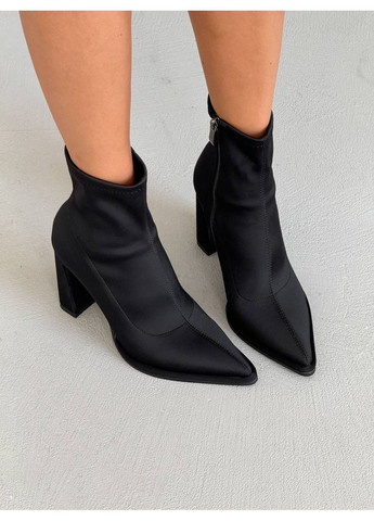 Черные демисезонная стильные женские ботильоны No Brand