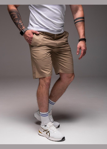 Шорти чоловічі бавовна бежеві No Brand (338182313)