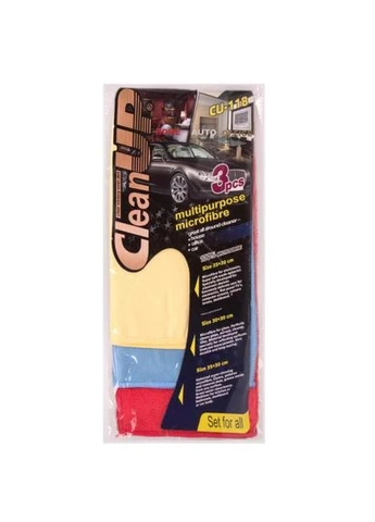 Серветка мікрофібра CleanUP CU-118 універс. 30х35см 3 шт. No Brand (388241459)