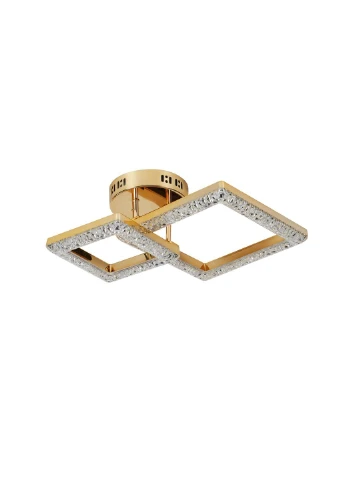 Люстра светодиодная акриловая 2726/1+1 GD 25W*2 Sirius (336938023)