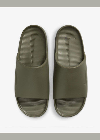 Зеленые мужские тапочки calm slide fd4116-203 зеленые Nike