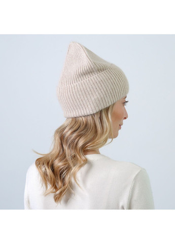 Шапка біні жіноча вовна бежева MAELYS LuckyLOOK 843-875 (350197189)