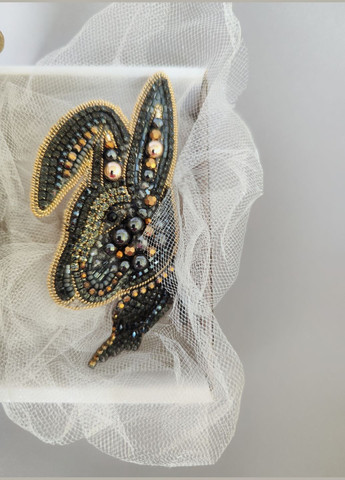 Брошка кролик, брошка ручної роботи, символ року, подарунок на будь-яке свято Ksenija Vitali (290855700)