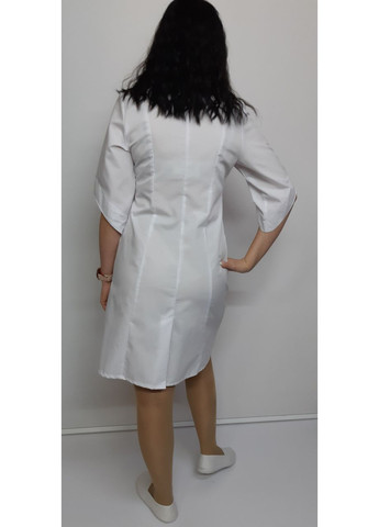 Жіночий медичний халат Стефанія бавовна 46 розмір три чверті рукав No Brand (365843330)