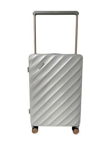 Валіза середня (M) 015 полікарбонат Срібна Milano (324985637)