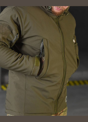 Тактична зимова куртка 7.62 Tactical SoftShell на Omni-Heat хакі No Brand (314745169)