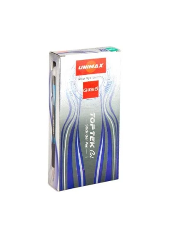 12шт, Ручка гелевая Top Tek Gel, зеленый (UX-133-04) Unimax Top Tek Gel, зеленый (400417553)