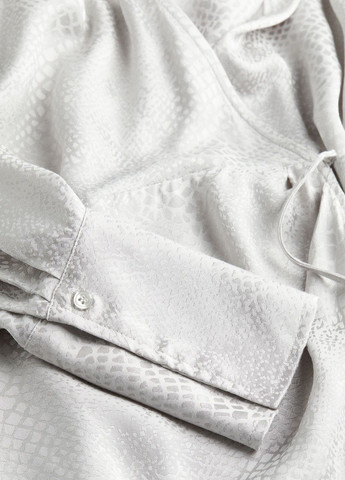 Светло-серое праздничный платье H&M змеиный