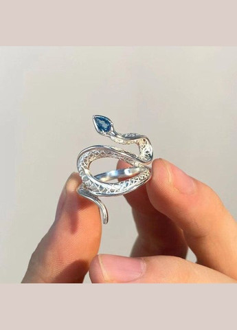 Кольцо в форме змеи на голове фианит смерть и возрождение перстень в виде змеи размер регулируемый Fashion Jewelry (285110720)