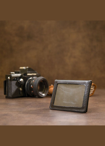 Шкіряна візитниця 11487 Чорний Grande Pelle (329152129)