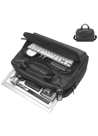 Сумка мужская текстильная портфель в дорогу планшет для документов А4 для телефона Черный 34254 Tigernu (331861752)