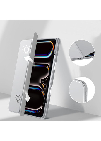 Чехол-книга Soft Edge TPU с креплением Apple Pencil для Apple iPad Pro 12.9 2020/2021/2022 Gray (711709) BeCover (370619799)