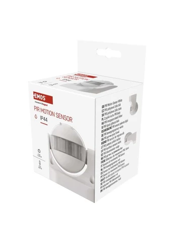 Датчик движения PIR IP44 W 1200W Белый G1120 Emos (398635004)