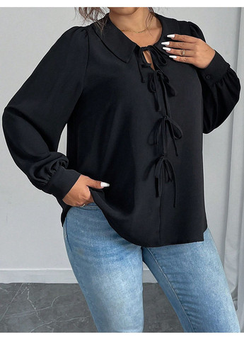 Чёрная блуза SHEIN