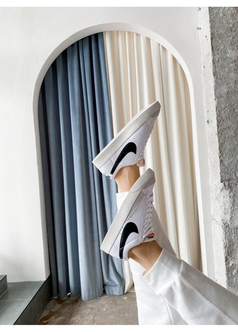 Черные демисезонные кроссовки мужские nike blazer 77 low 77 vintage white black 2 найк блейзер No Brand