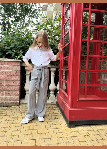 Черно-белые праздничный, повседневный, коктейльный, классические брюки No Brand