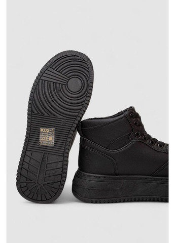 Чорні кеди жіночі на хутрі,, 248rk02 No Brand