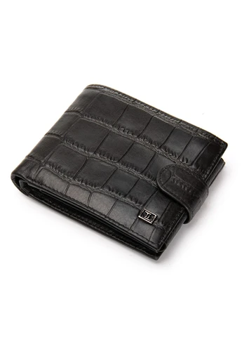 Гаманець BE Чоловічий шкіра 208-Y3204 black croco Fashion (394721787)
