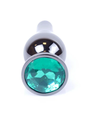 Анальная пробка Jewellery Dark Silver BUTT PLUG- Green BOYS of TOYS (395803817)