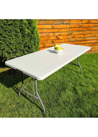 Складний стіл 182х74х74см Білий StickerWall-SW-00001605 IKI (370563898)