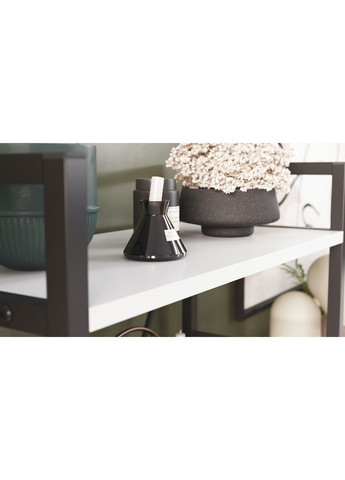 Этажерка 4/60 Серии Конект 120x60x28 черный ДСП Белое 16мм (FRD-104236) Ferrum-decor (361113608)