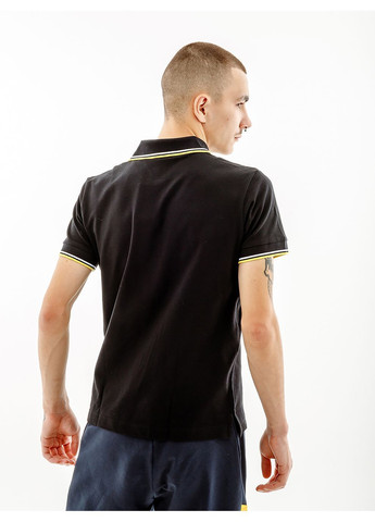 Чорна чоловіча футболка 2-stripe pique' polo s-fit чорний Australian