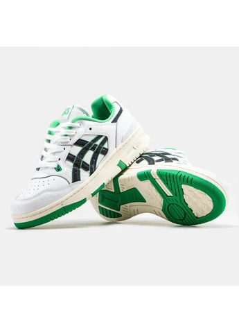 Белые демисезонные кроссовки мужские asics ex89 white green асикс гель белые No Brand