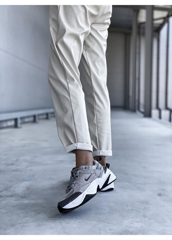КРОСІВКИ ЖІНОЧІ NIKE M2K TEKNO GREY BEIGE НАЙК М2К ТЕКНО No Brand сірі демісезони (367172318)