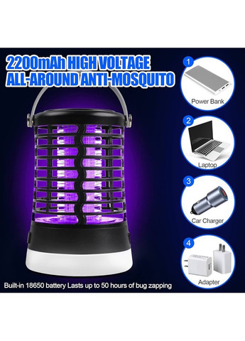 Лампа проти комарів TEPENAR Mosquito Killer 3 в 1, портативна, IP66, сад і палатка No Brand (388911822)