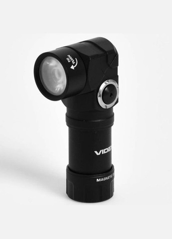 Налобноручний ліхтарик VLF-A244RH 600Lm з променем до 105 м, захищений корпус, поворотний механізм Videx (282312788)