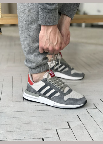 Кросівки жіночі і чоловічі Adidas ZX 500 grey | Адідас ZX 500 сірі No Brand сірі демісезони (307397810)