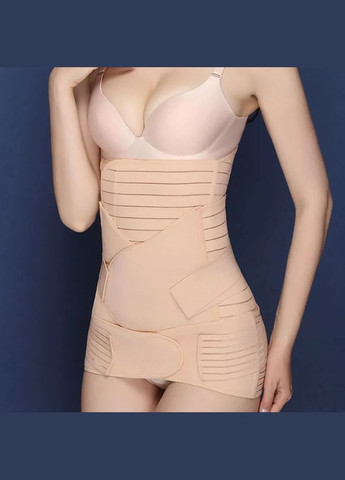 Бежевый корбей бандаж к/послеродовой моделирующий 3в1 размер (новинка 2023) Mommy Bag с косточками