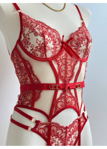 Красный демисезонный невероятно женский комплект Vakko