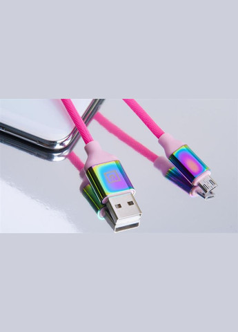 Кабель Premium USB - Micro USB (M/M), 1 м, Rainbow (EL123500052) Real-El (341486075)