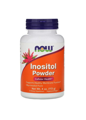 Інозитол у порошку Inositol здоров'я на клітинному рівні 113 г Now Foods (263517324)