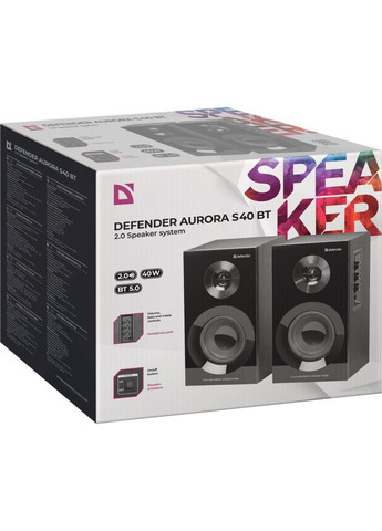 Акустическая система Aurora S40 Bluetooth Black (65240) Defender (305200326)
