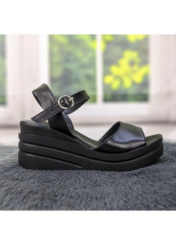 Черные босоножки женские кожаные Ailinda