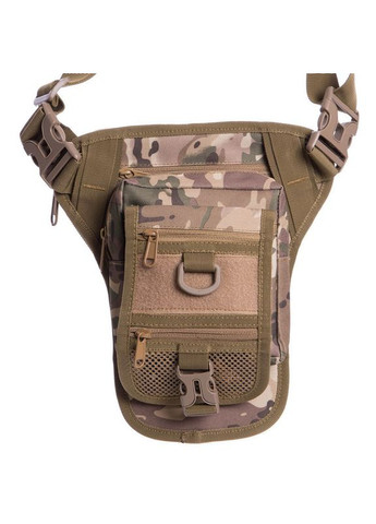 Сумка тактическая на бедро SILVER (нейлон, оксфорд 900D, р-р 30х25х6,5см, 5л, Камуфляж Multicam) SILVER KNIGHT (361434136)