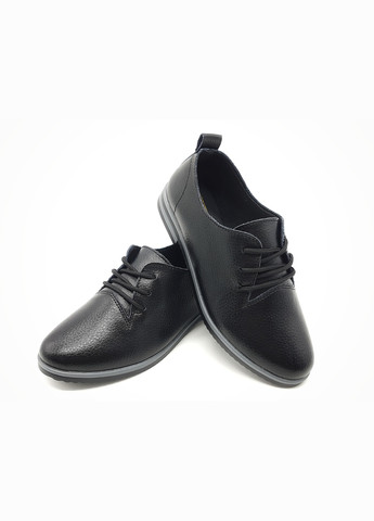 Женские туфли черные кожаные KD-14-1 230 мм (р) Kadisailun