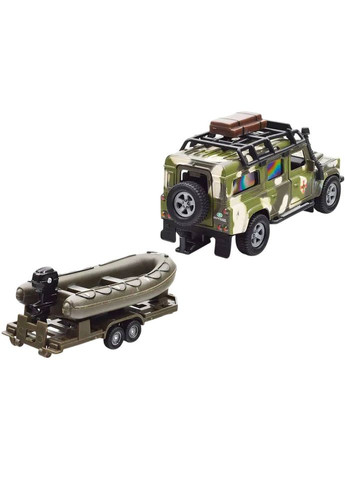 Ігровий набір Land Rover Defender Military з човном (520191.270) TechnoDrive (328261578)