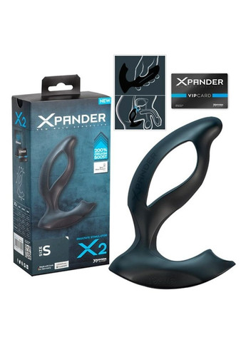 Масажер простати, розмір М, XPANDER X2 чорний, 10.5 см х 4.5 см JoyDivision (303907819)