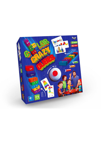 Развивающая настольная игра "Color Crazy Cubes" CCC02-01U (4823102809540) Danko Toys (292709578)