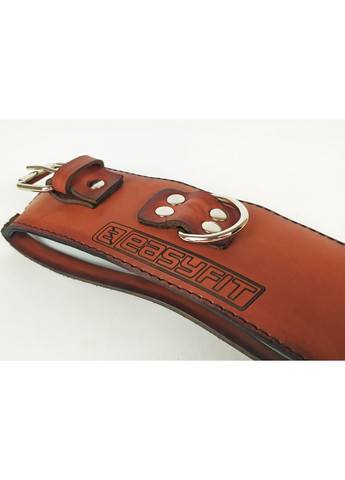 Манжета F8 коричнева для тяги на тренажері (шкіра) EasyFit (362497703)