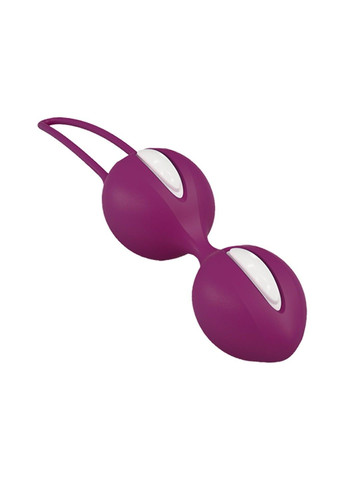 Вагінальні кульки SMARTBALLS DUO, бордово-білі, 2 шт, діаметр 3,2 та 3,6 см Fun Factory (314871655)