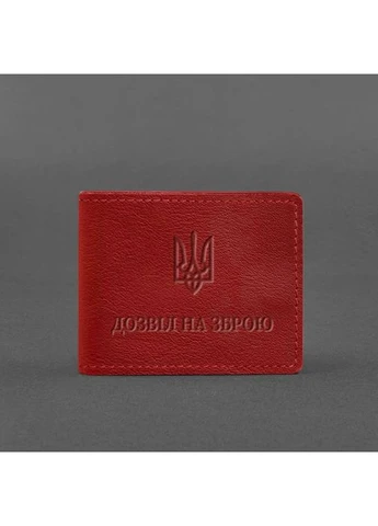 Шкіряна обкладинка для дозволу на зброю червона BlankNote (398244878)
